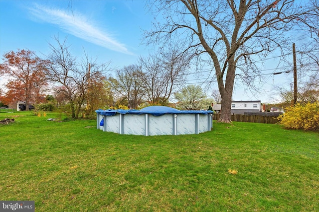 8907 Mavis Ave, Baltimore, MD 21236 - view of yard featuring a covered pool