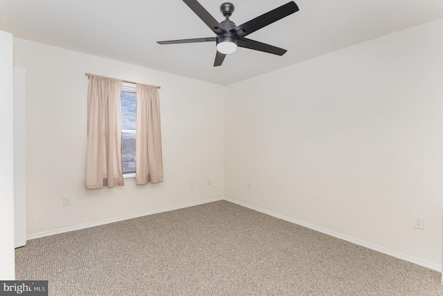 8838 Mckinley Ct, Hummelstown, PA 17036 - empty room with a ceiling fan, carpet floors, and baseboards