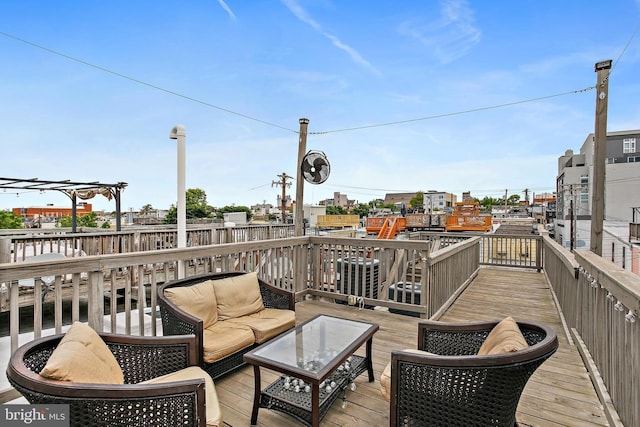 419 S E Ave, Baltimore, MD 21224 - deck with outdoor lounge area