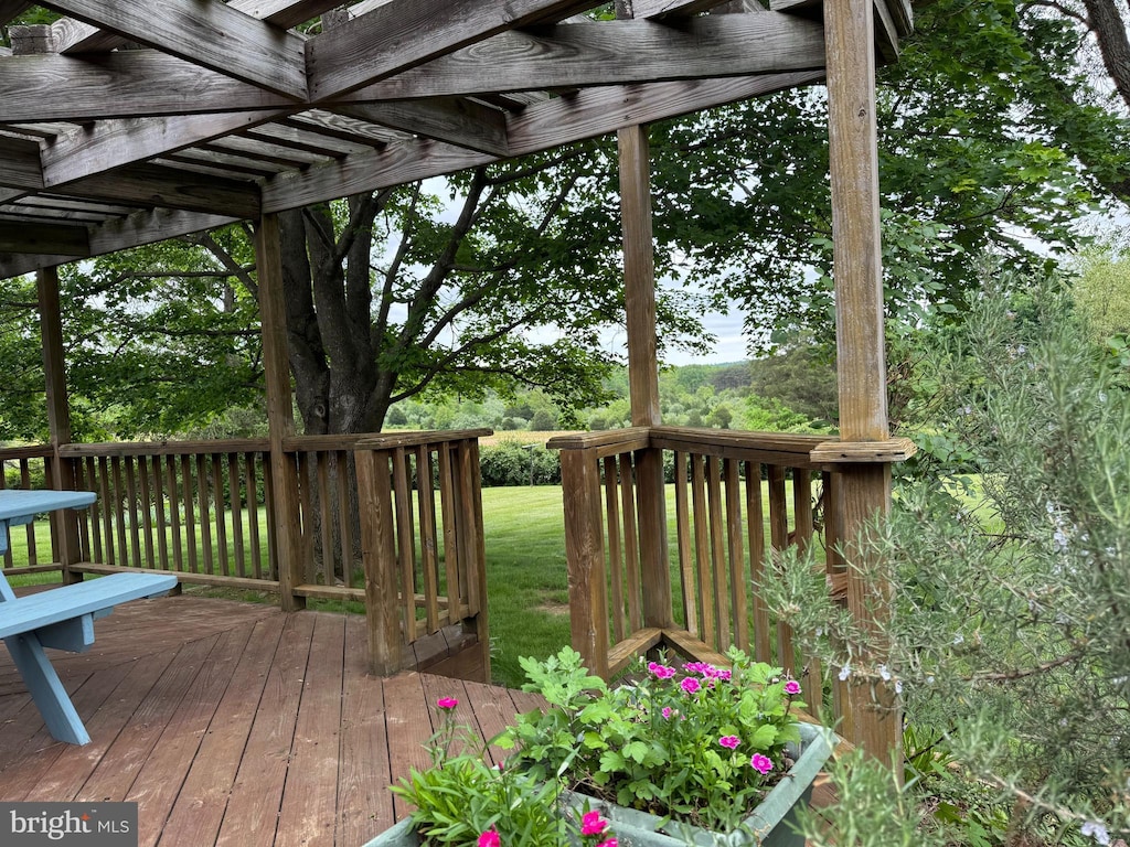 1793 N Hayfield Rd, Winchester, VA 22603 - view of wooden terrace