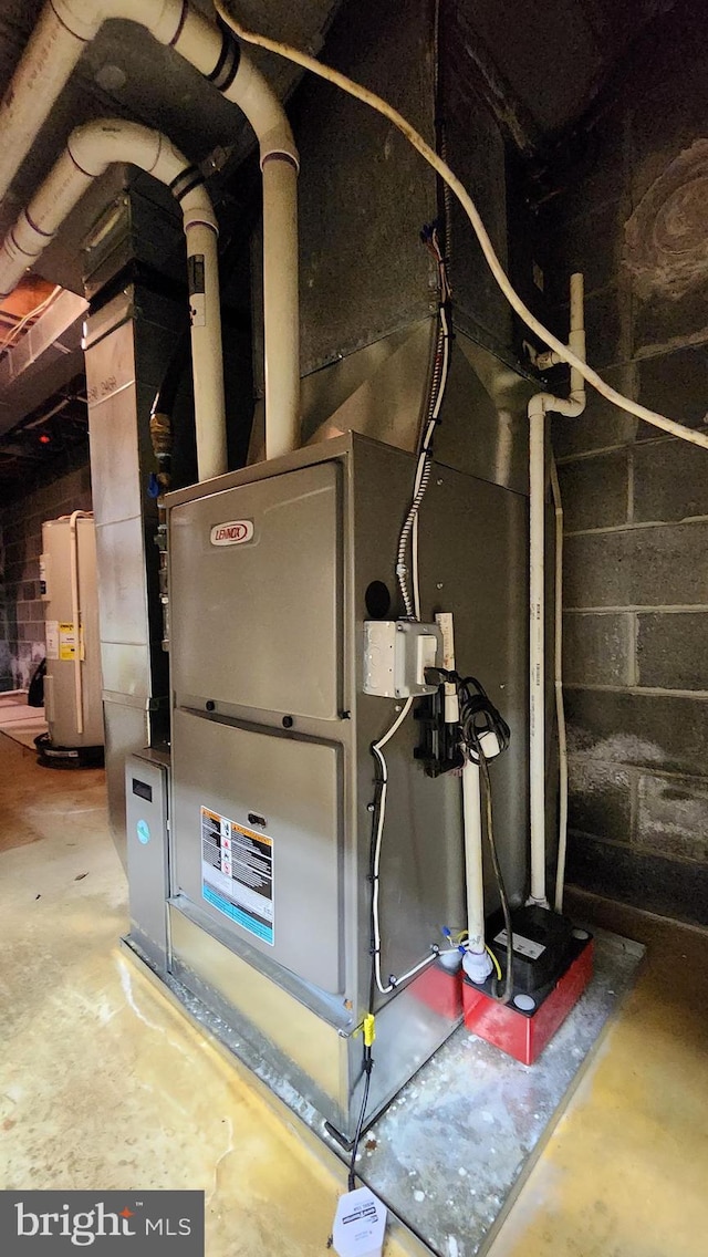 319 Morton Ave, Paulsboro, NJ 08066 - utility room with water heater