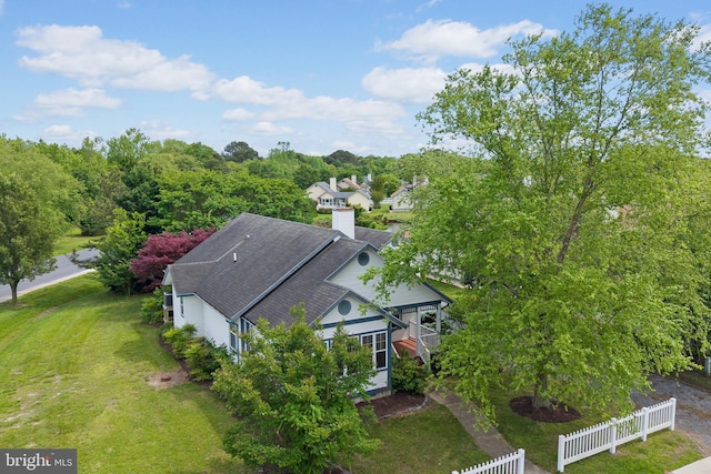 view of subject property