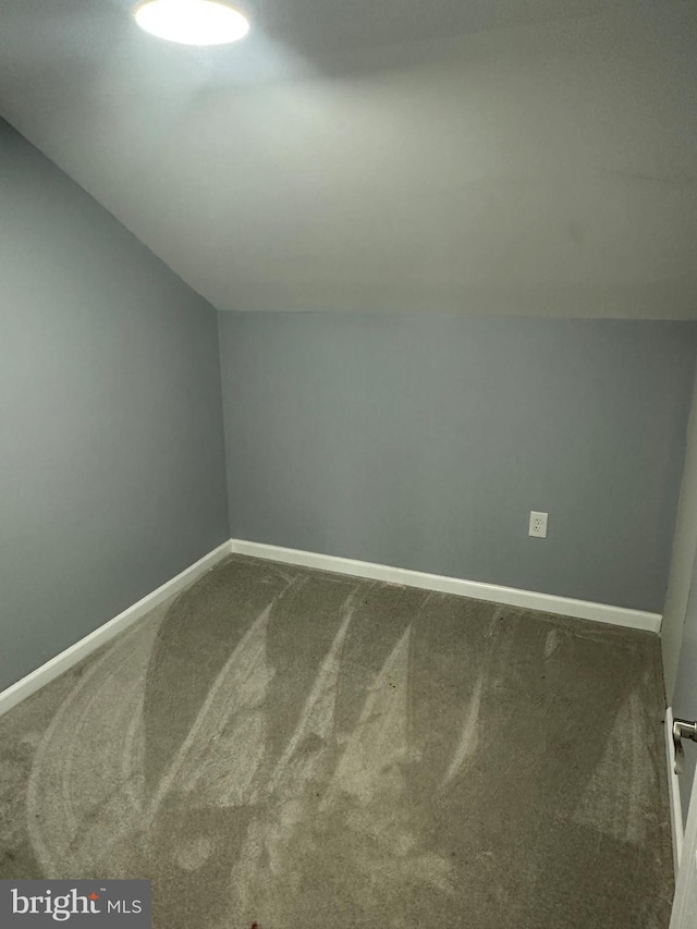 7235 Baltimore Annapolis Blvd, Glen Burnie, MD 21061 - bonus room featuring carpet floors, baseboards, and lofted ceiling