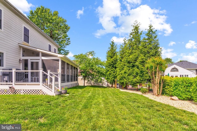 6034 Franconia Rd, Alexandria, VA 22310 - view of yard with a sunroom