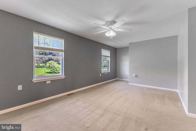 503 Forest Ave, Bellefonte, PA 16823 - spare room with a ceiling fan, carpet floors, and baseboards