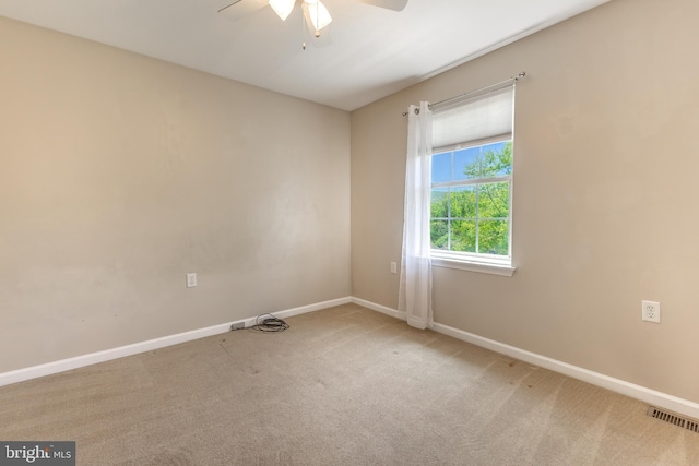 503 Forest Ave, Bellefonte, PA 16823 - spare room with a ceiling fan, carpet floors, and baseboards