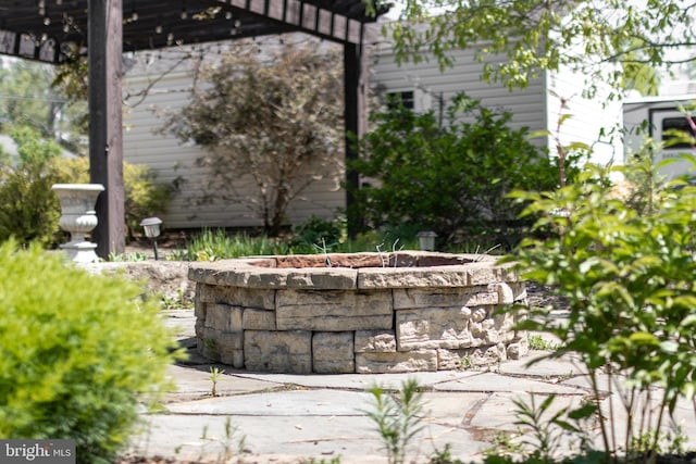503 Forest Ave, Bellefonte, PA 16823 - view of patio / terrace featuring a fire pit