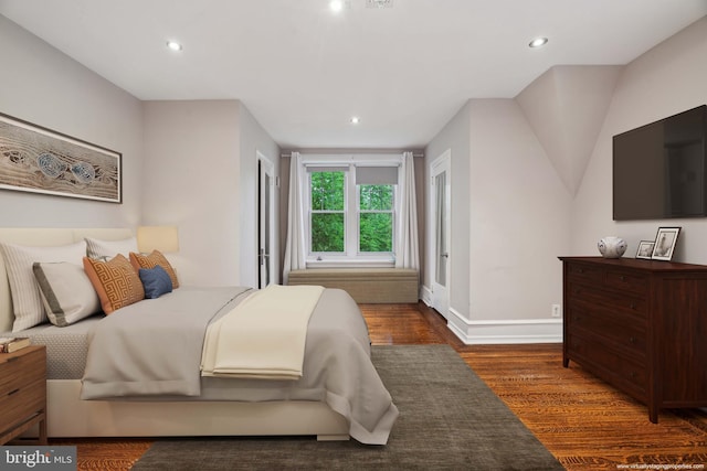 2424 Golf Rd, Philadelphia, PA 19131 - bedroom featuring wood finished floors, recessed lighting, and baseboards