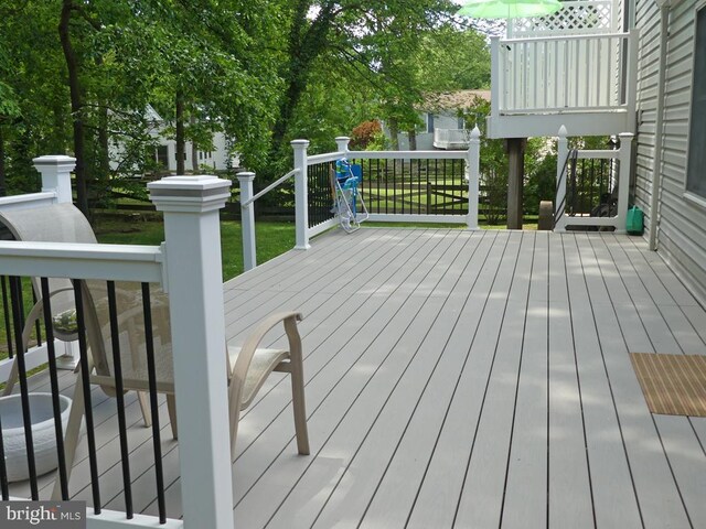 5 Bamborough Ct, Baltimore, MD 21236 - view of wooden deck