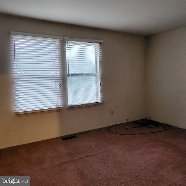 view of carpeted empty room