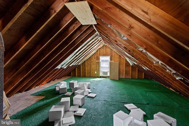view of attic