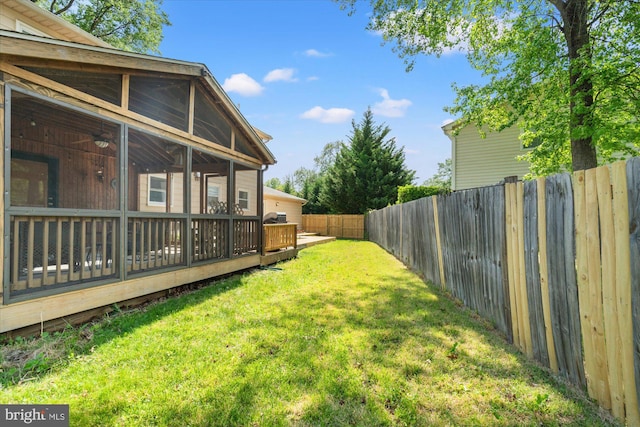 2112 Wittington Blvd, Alexandria, VA 22308 - view of yard featuring a sunroom