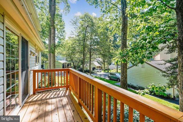 5938 New England Woods Dr, Burke, VA 22015 - deck with a residential view