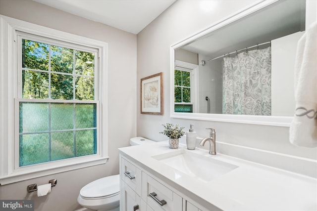 5938 New England Woods Dr, Burke, VA 22015 - bathroom featuring vanity, healthy amount of natural light, and a shower with curtain