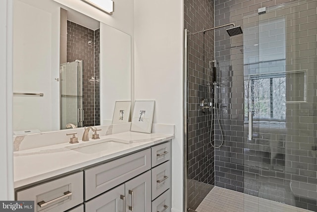 1564 Forest Villa Ln, Mclean, VA 22101 - bathroom featuring a stall shower and vanity