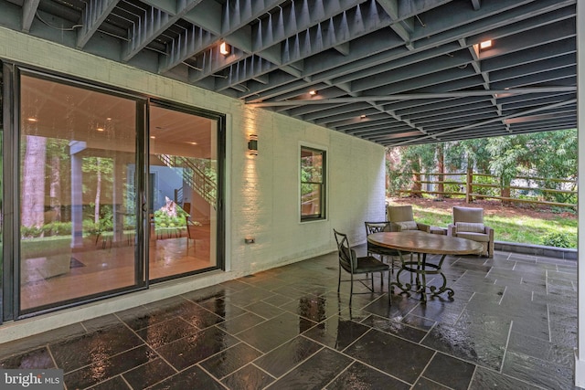 1564 Forest Villa Ln, Mclean, VA 22101 - view of patio / terrace featuring fence and outdoor dining space