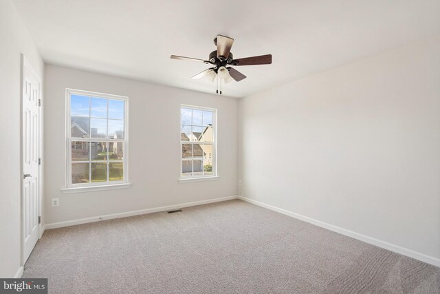 100 Fiesta Dr, Stephenson, VA 22656 - empty room with baseboards, light colored carpet, and a ceiling fan