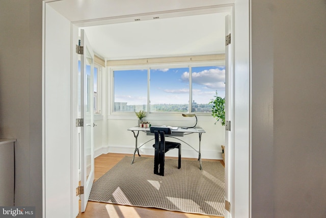 1901 Columbia Rd NW Unit 805, Washington, DC 20009 - office with wood finished floors and baseboards