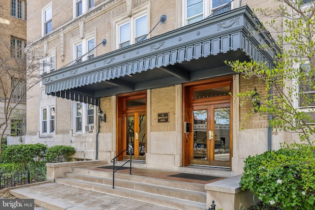 1901 Columbia Rd NW Unit 805, Washington, DC 20009 - doorway to property featuring french doors and brick siding
