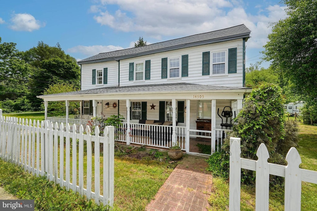 14505 Church St, Upper Marlboro, MD 20772 - view of front facade with covered porch