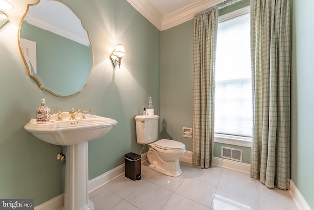 201 Dogwood Slope Rd, Wilmington, DE 19807 - bathroom with crown molding and tile patterned floors