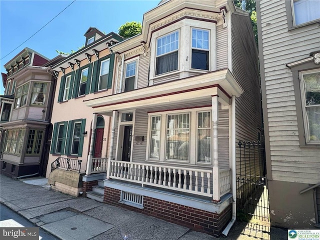 35 W Broadway, Jim Thorpe, PA 18229 - view of front of home with covered porch