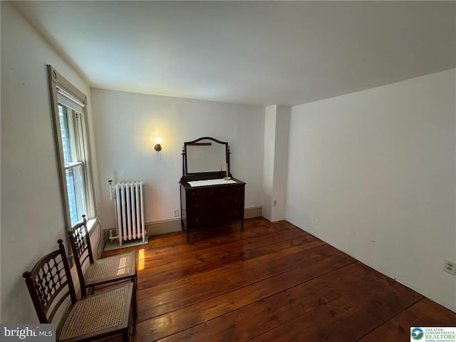 35 W Broadway, Jim Thorpe, PA 18229 - empty room featuring radiator, healthy amount of natural light, and hardwood / wood-style flooring