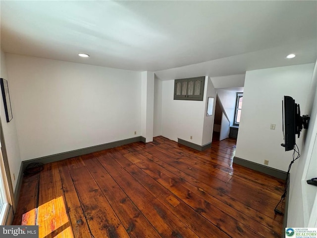 35 W Broadway, Jim Thorpe, PA 18229 - spare room featuring hardwood / wood-style floors, recessed lighting, and baseboards