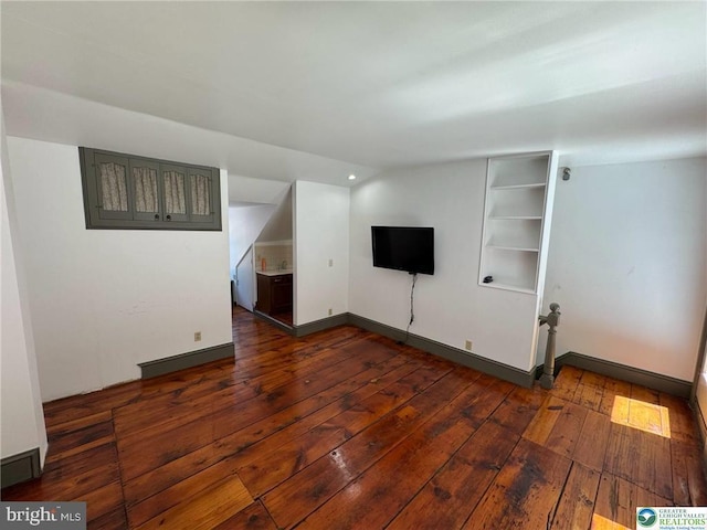 35 W Broadway, Jim Thorpe, PA 18229 - unfurnished living room with dark wood finished floors and baseboards