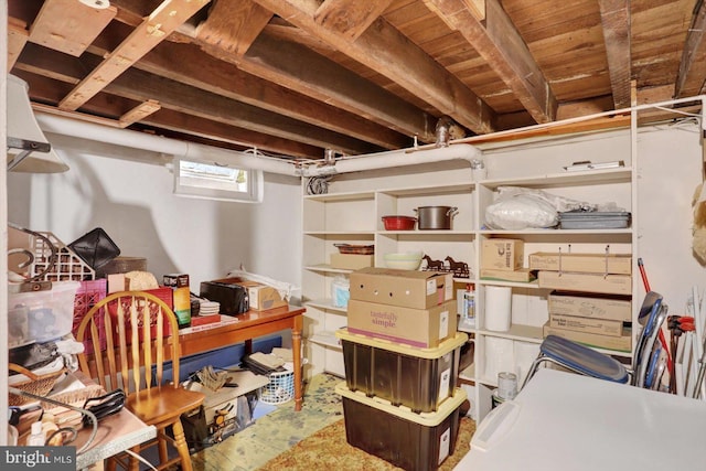 view of storage