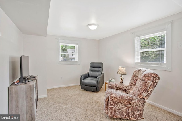 11545 Tomahawk Trl W, Lusby, MD 20657 - sitting room featuring carpet floors