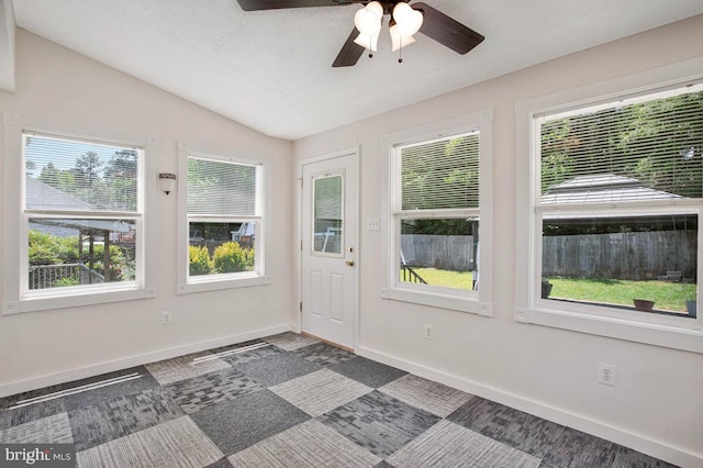 11545 Tomahawk Trl W, Lusby, MD 20657 - unfurnished sunroom with lofted ceiling