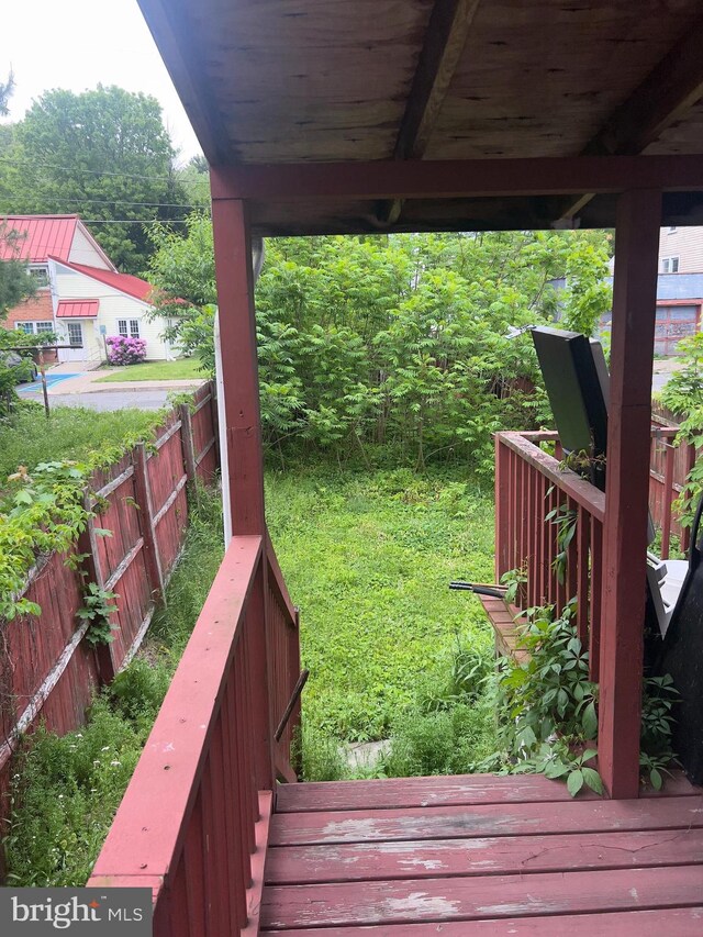 411 S Vine St, Shamokin, PA 17872 - view of wooden terrace