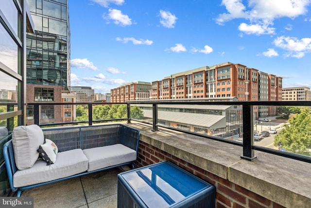 1300 4th St SE Unit 404, Washington, DC 20003 - balcony featuring a city view