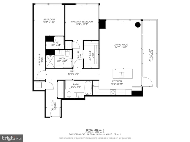 1300 4th St SE Unit 404, Washington, DC 20003 - room layout