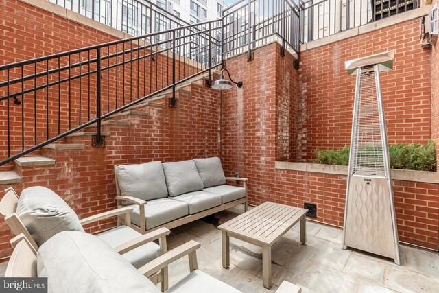 2122 N St NW Unit 1, Washington, DC 20037 - view of patio / terrace featuring an outdoor hangout area