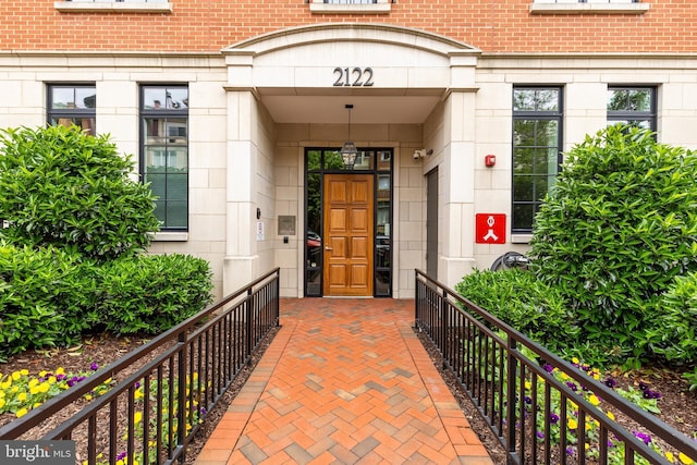 2122 N St NW Unit 1, Washington, DC 20037 - property entrance featuring brick siding