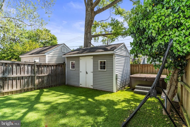 3503 Norris Pl, Alexandria, VA 22305 - view of shed featuring a hot tub