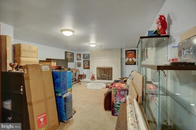 12511 Williamsport Pike, Greencastle, PA 17225 - carpeted living room with a fireplace