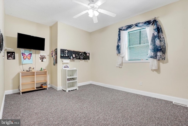 13450 Millstone Cir, Hancock, MD 21750 - carpeted empty room featuring baseboards and a ceiling fan