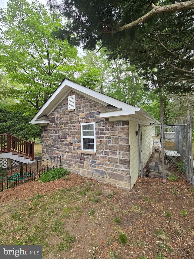 31667 W Edge Rd, Millington, MD 21651 - view of side of property with stone siding