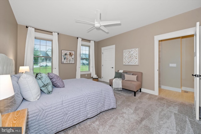 843 Summer Breeze Path, Cochranville, PA 19330 - carpeted bedroom with baseboards and ceiling fan