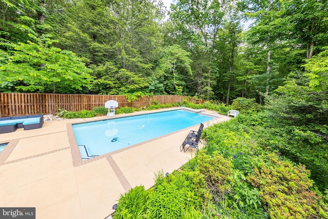 8323 Morningside Dr, Manassas, VA 20112 - view of pool with a fenced backyard and a patio area