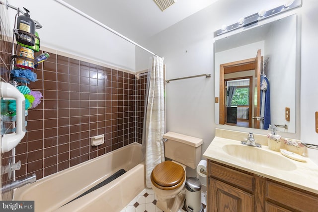 8323 Morningside Dr, Manassas, VA 20112 - full bathroom with shower / bath combo, toilet, and vanity