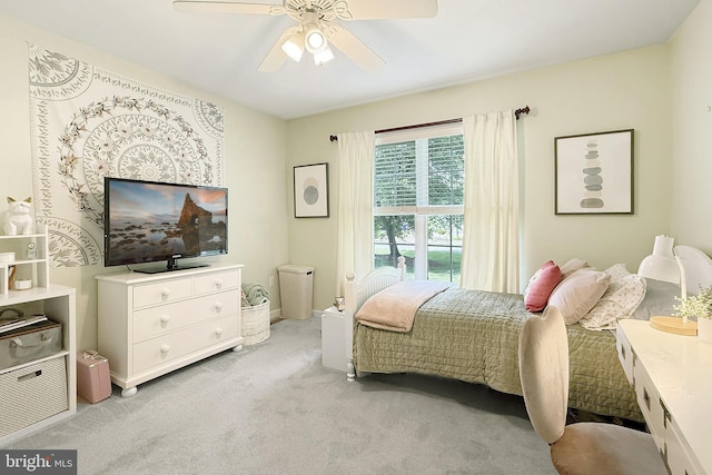 10 Greystone Dr, Lewes, DE 19958 - bedroom with light colored carpet, ceiling fan, and baseboards