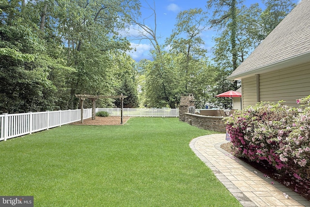 10 Greystone Dr, Lewes, DE 19958 - view of yard featuring a pergola