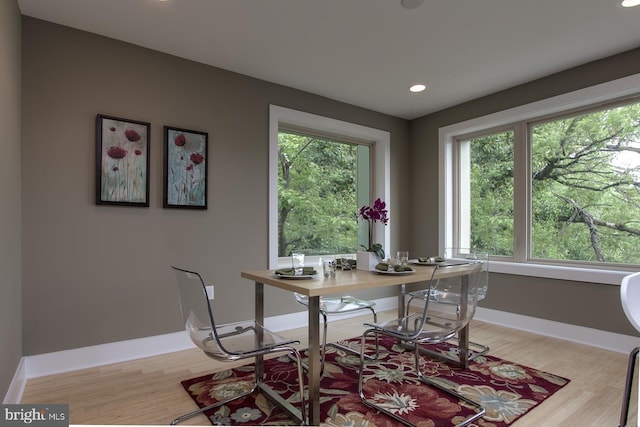 315 Dupont St, Philadelphia, PA 19128 - dining area with light wood-type flooring and recessed lighting