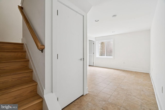 315 Dupont St, Philadelphia, PA 19128 - stairs with tile patterned flooring and baseboards