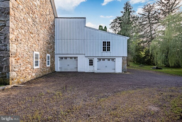 1148 Bodine Rd, Chester Springs, PA 19425 - garage with dirt driveway
