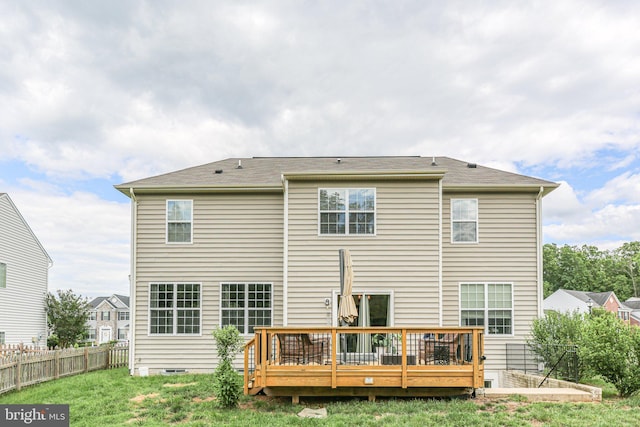 1 Crovo Ln, Fredericksburg, VA 22405 - rear view of house with a deck